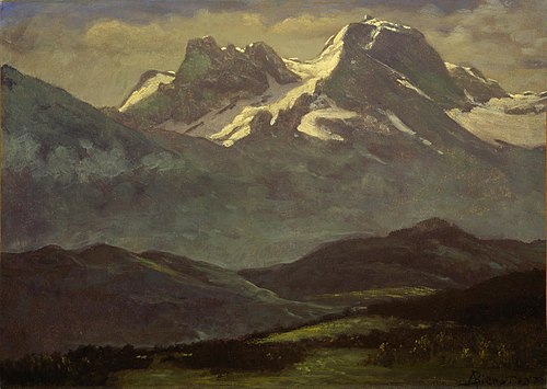 Summer Snow on the Peaks, 1850, Albert Bierstadt