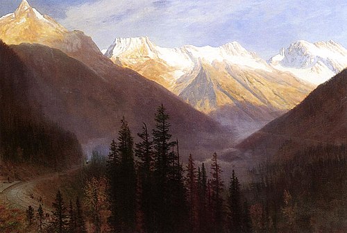 Sunrise at Glacier Station, 1889, Albert Bierstadt