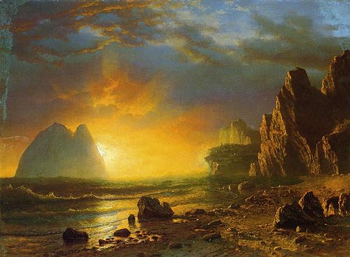 Sunset on the Coast, 1865, Albert Bierstadt