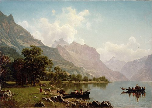Swiss Mountain Scene, 1859, Albert Bierstadt