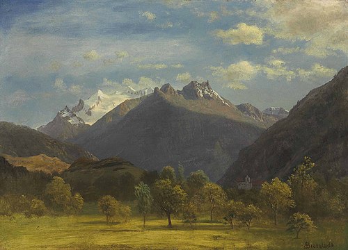 The Alps from Visp, 1850, Albert Bierstadt