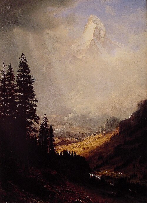 Le Cervin, 1850, Albert Bierstadt