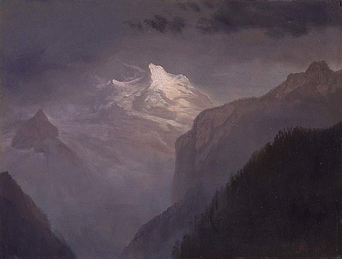 The Snow Mountain, 1863, Albert Bierstadt