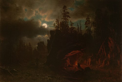 The Trappers' Camp, 1861, Albert Bierstadt