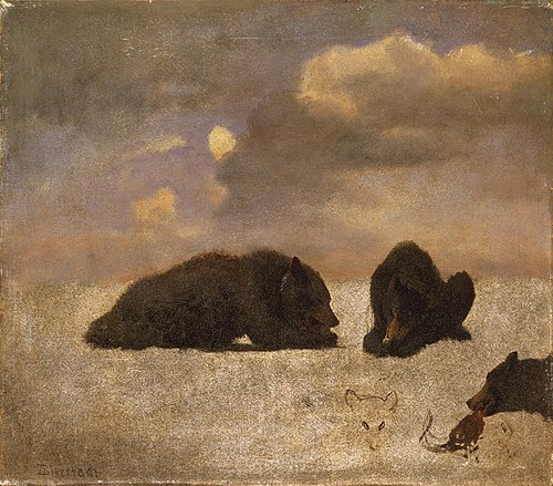 Grizzly Bears, 1859, Albert Bierstadt
