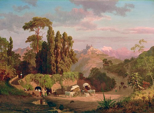 View of Subiaco, Italy, 1859, Albert Bierstadt