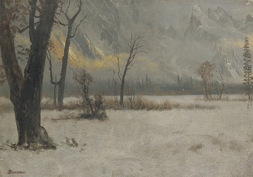 Winter Landscape, 1850, Albert Bierstadt