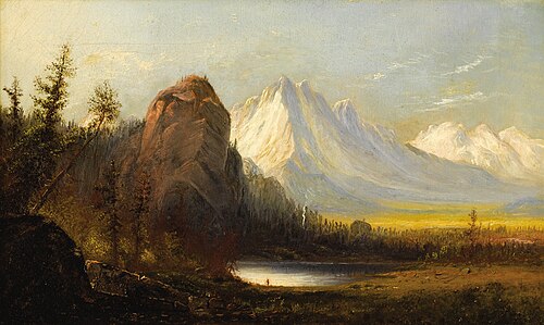 Cathedral Rock, 1850, Albert Bierstadt