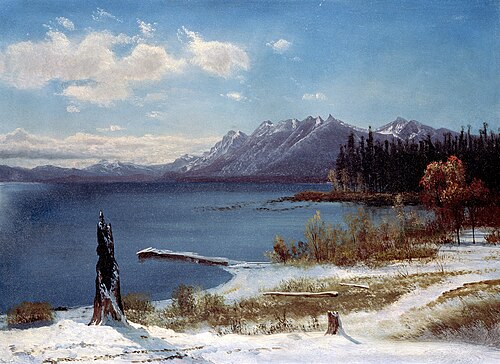 Lake Tahoe, 1850, Albert Bierstadt