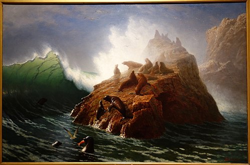 Seal Rock, 1882, Albert Bierstadt