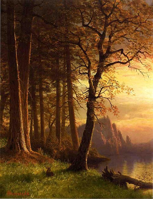 Sunset in Californa Yosemite, , Albert Bierstadt