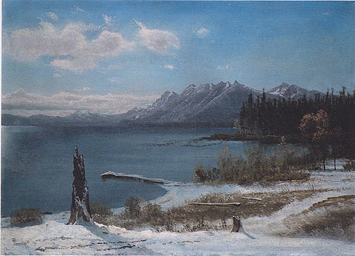 Wintertime Lake Tahoe, 1850, Albert Bierstadt