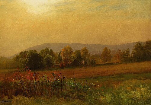 Autumn Landscape, New England, 1880, Albert Bierstadt