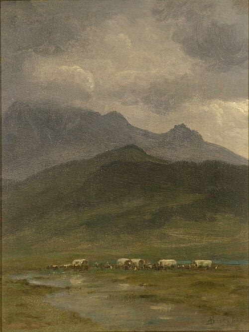 Covered Wagons, 1859, Albert Bierstadt