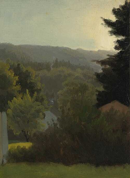 Forested Hills, 1850, Albert Bierstadt