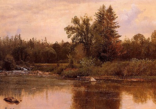 Landscape, New Hampshire, 1858, Albert Bierstadt