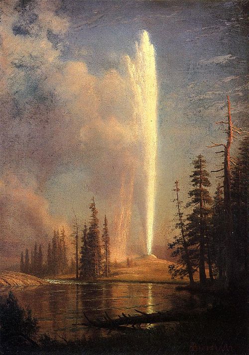 Old Faithful, 1881, Albert Bierstadt