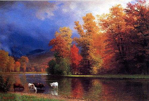 On the Saco, 1850, Albert Bierstadt