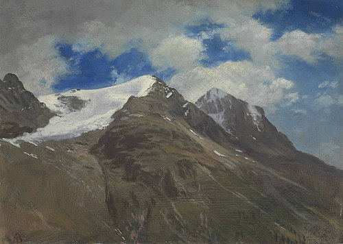 Peaks in the Rockies, 1863, Albert Bierstadt