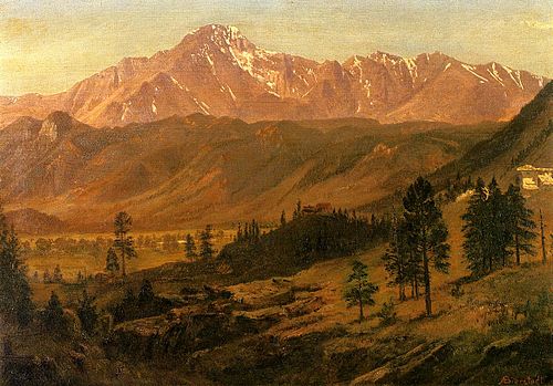 Pikes Peak, 1850, Albert Bierstadt