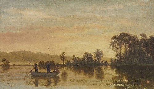 River Scene, 1858, Albert Bierstadt