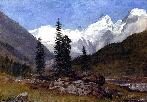 Rocky Mountains, 1850, Albert Bierstadt