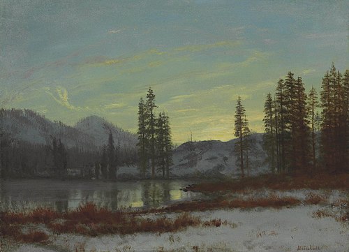 Snow in the Rockies, 1850, Albert Bierstadt