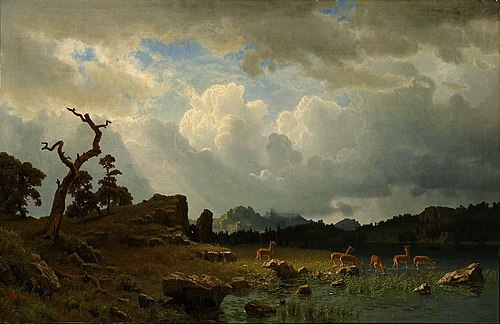 Thunderstorm in the Rocky Mountains, 1859, Albert Bierstadt