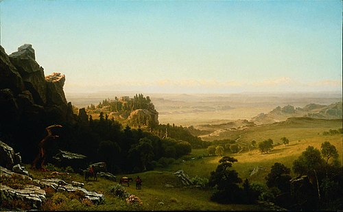 View from the Wind River Mountains, Wyoming, 1860, Albert Bierstadt