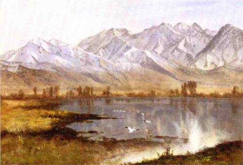 Wasatch Mountains, Utah, 1850, Albert Bierstadt