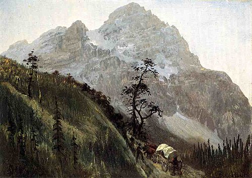 Western Trail, The Rockies, 1850, Albert Bierstadt