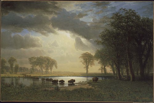 The Buffalo Trail, 1867, Albert Bierstadt