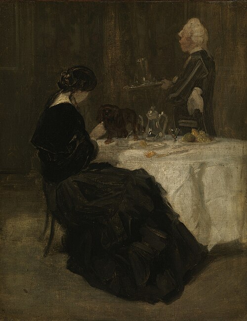 Lady at a Table, , Charles Bargue
