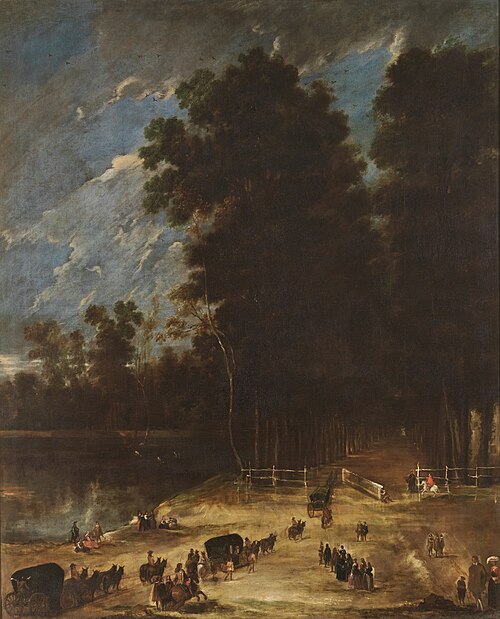 The calle de la Reina in Aranjuez, 1601, Juan Bautista Martínez del Maz
