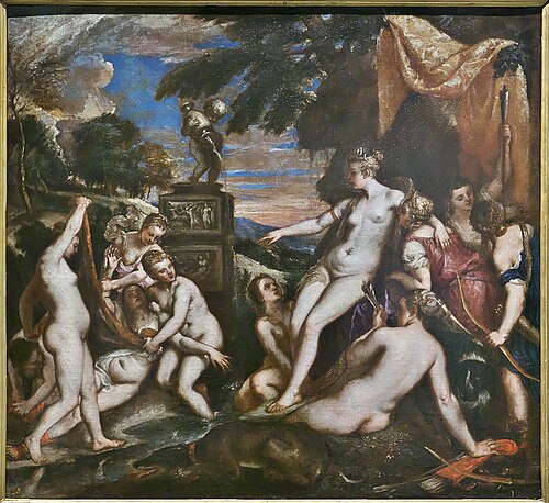 Diana descubre la falta de Calisto, 1634, Juan Bautista Martínez del Maz