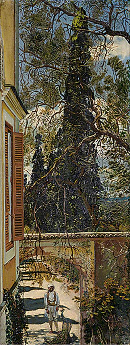 Part of the Garden of the British Consulate, La Marsa, Tunis, 1897, Harry Johnston