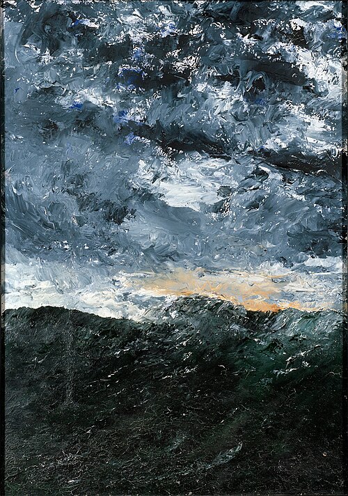 Landscape, seascape: Vågen VIII (Wave VIII), 1901, August Strindberg