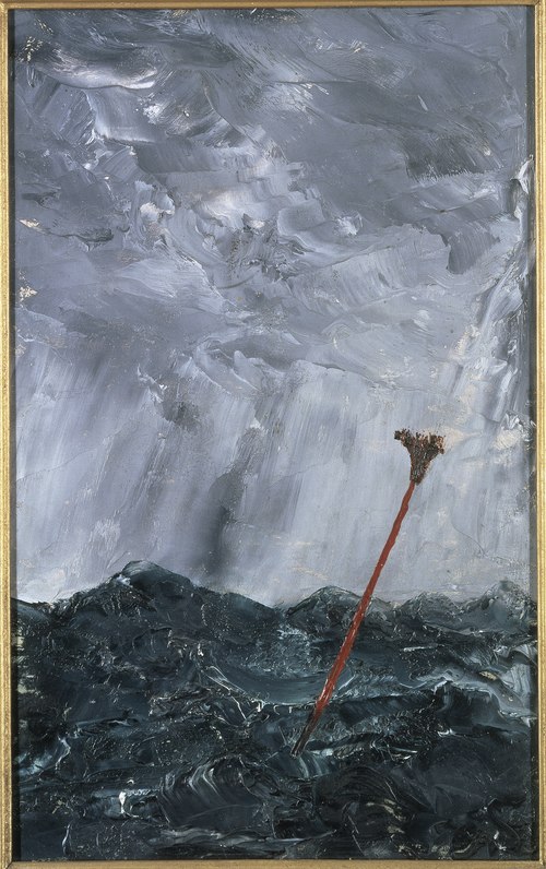 Stormy Sea. Broom Buoy, 1892, August Strindberg