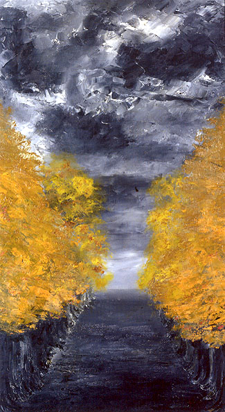 Alley, 1903, August Strindberg