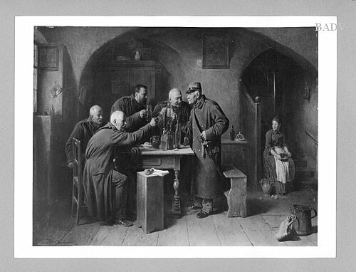 Zollbeamte beim Bier, 1870, Friedrich Friedländer