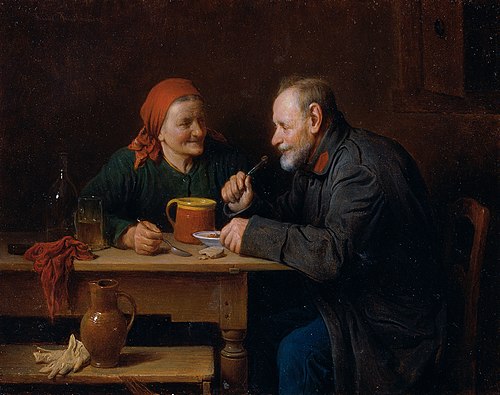 Das Mittagsmahl, 1870, Friedrich Friedländer