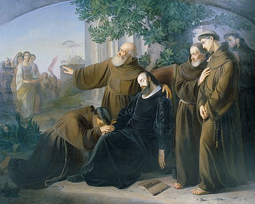 Der Tod Torquato Tassos, 1852, Friedrich Friedländer
