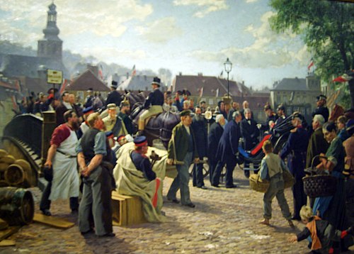 Arrival of King Wilhelm I in Saarbrücken on August 9, 1870, 1877, Anton von Werner