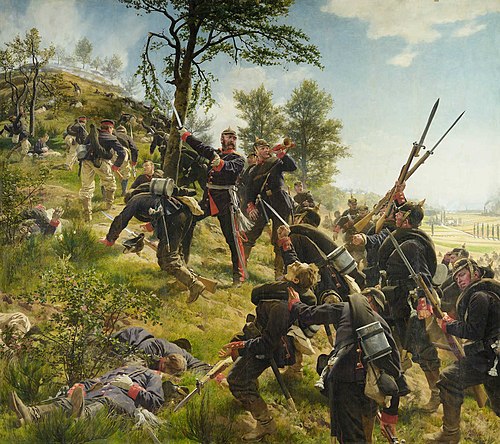 Sturm auf den Spicherer Berg, 1880, Anton von Werner