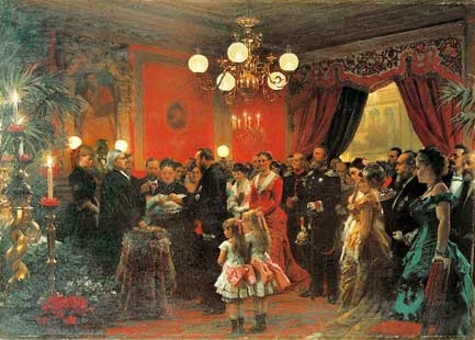 Baptism in my House, 1879, Anton von Werner