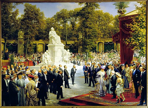 Unveiling of the Richard-Wagner Monument in the Tiergarten, 1908, Anton von Werner