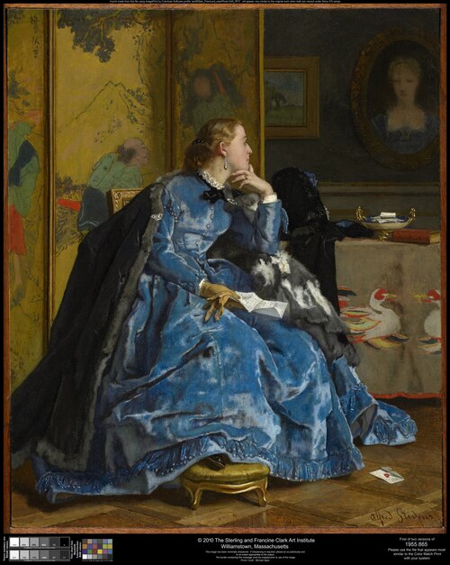 A Duchess (The Blue Dress), 1866, Alfred Stevens