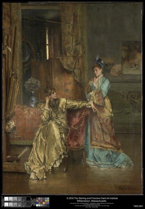 The Visit, 1870, Alfred Stevens