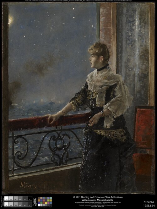 Moonlight (Au clair de la lune), 1885, Alfred Stevens