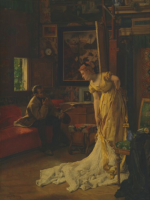 The Painter's Studio, 1869, Alfred Stevens